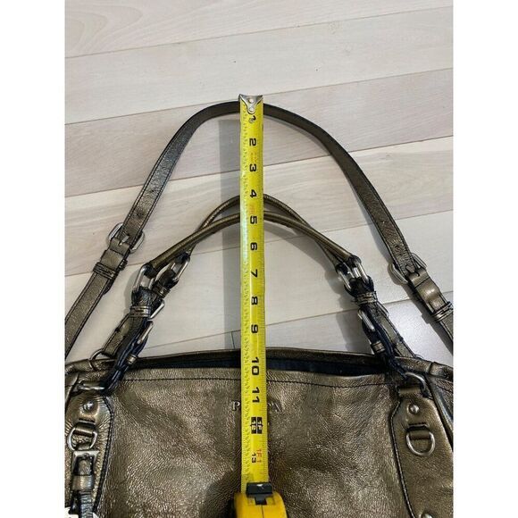 Prada Milano Leather Shoulder Bag Tote Metallic Ombre Leather - Picture 8 of 10